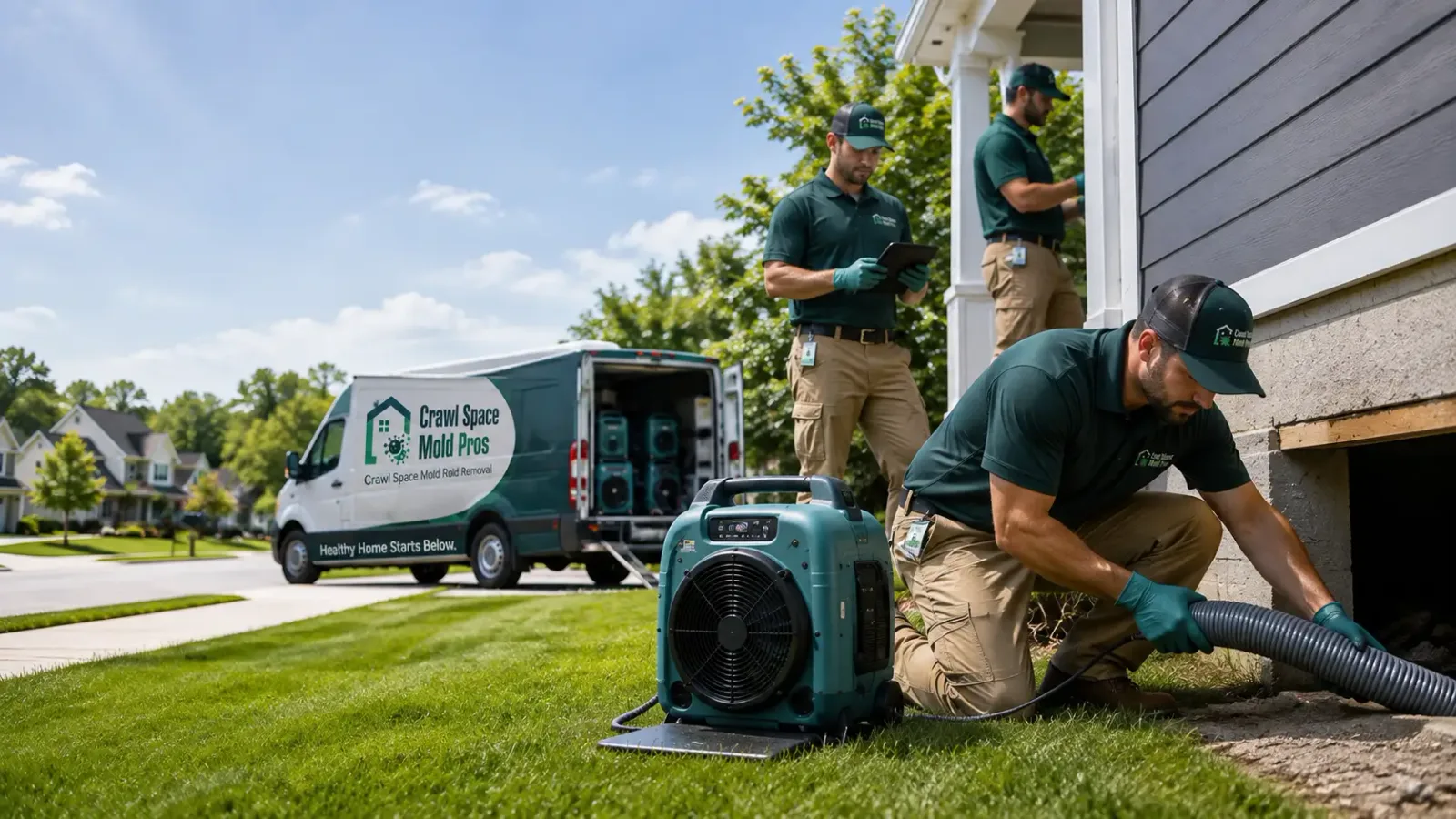 Crawl Space Mold Removal in Granby, MA